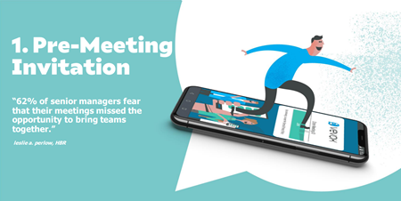 Image showing Vevox Pre-Meeting Invitation on phone